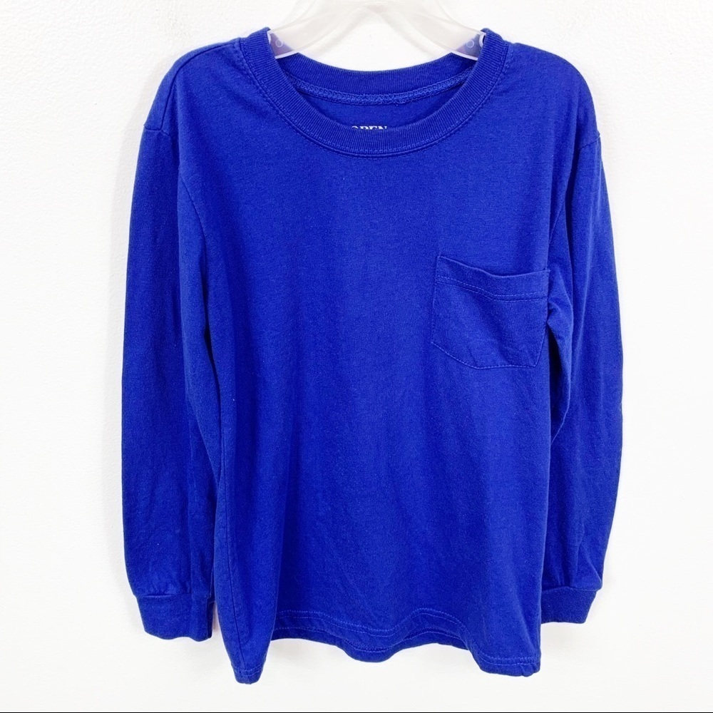Boys Open Trails Long Sleeve Pocket Tee Large